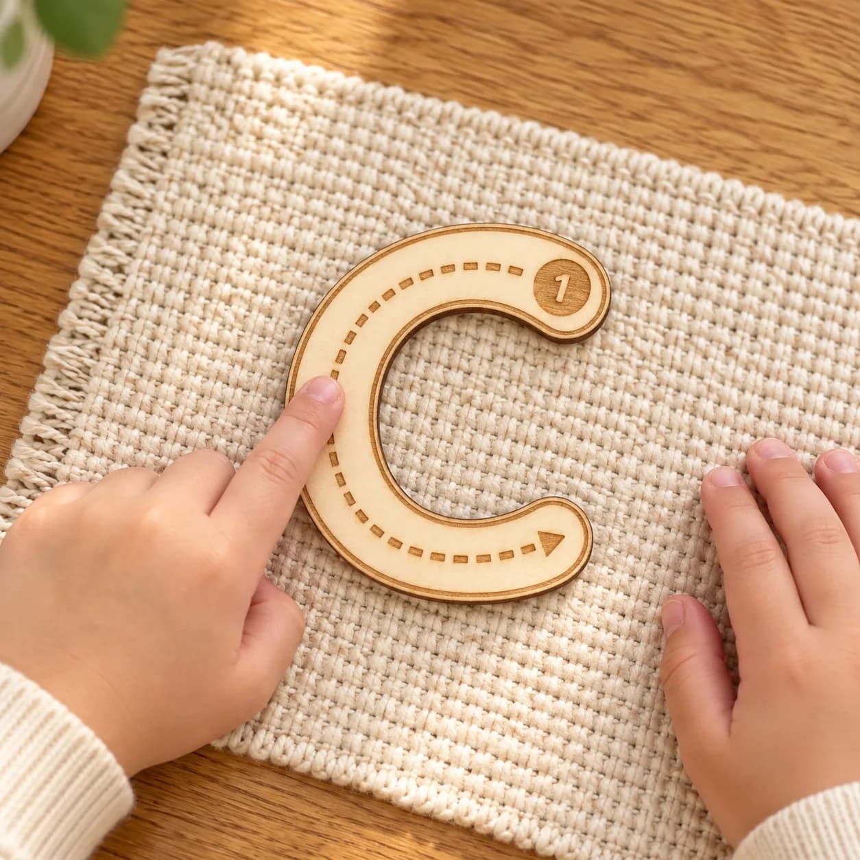 Montessori-Buchstaben aus Holz – Großbuchstaben A–Z (26er-Set)