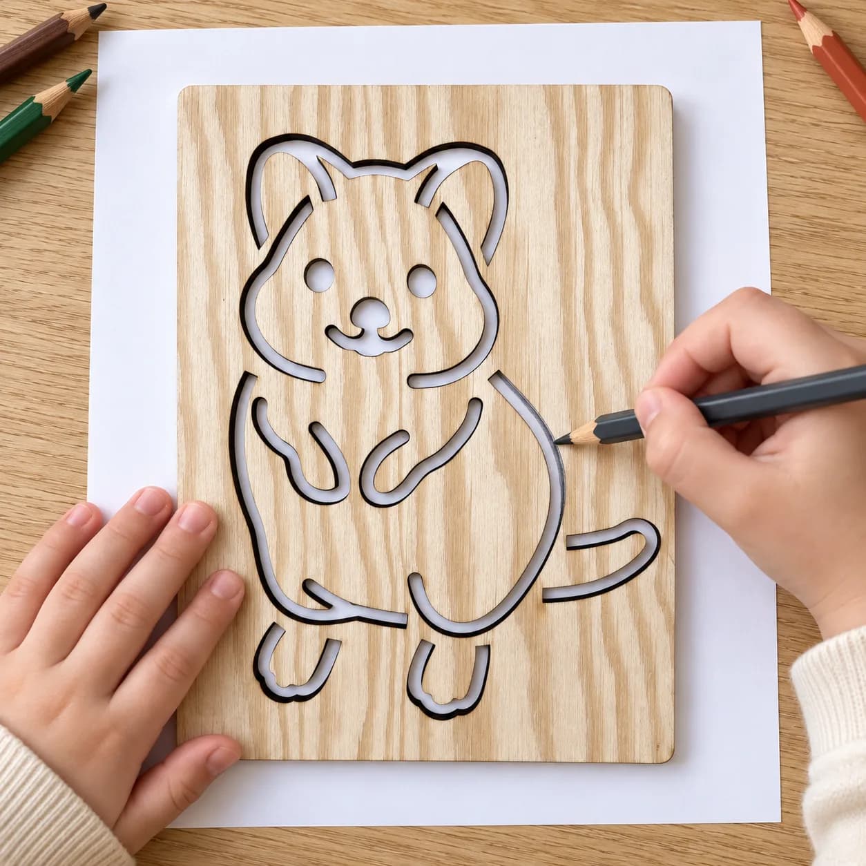 Pochoir à dessin Australie – Quokka
