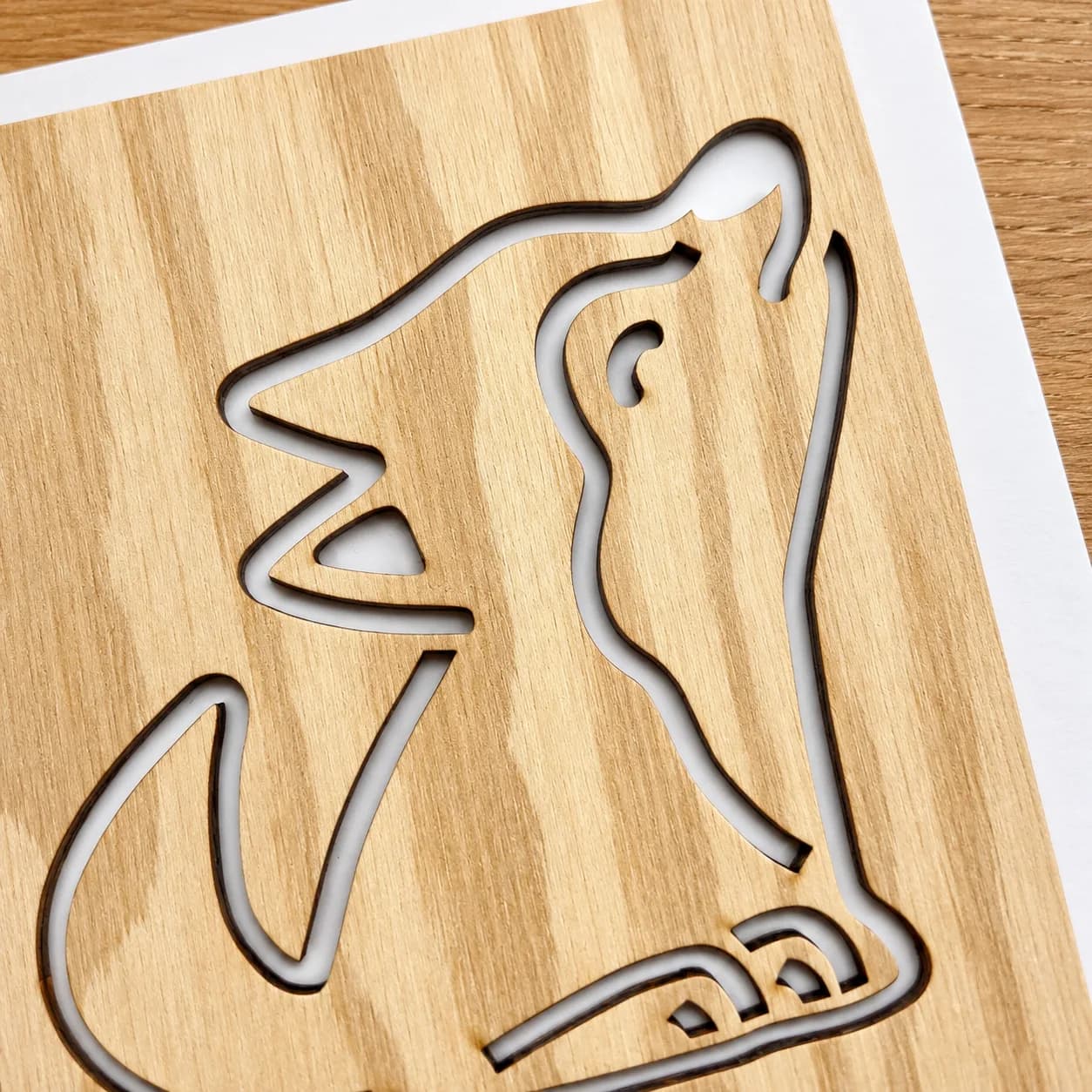 Zeichenschablone Waldtiere – Wolf