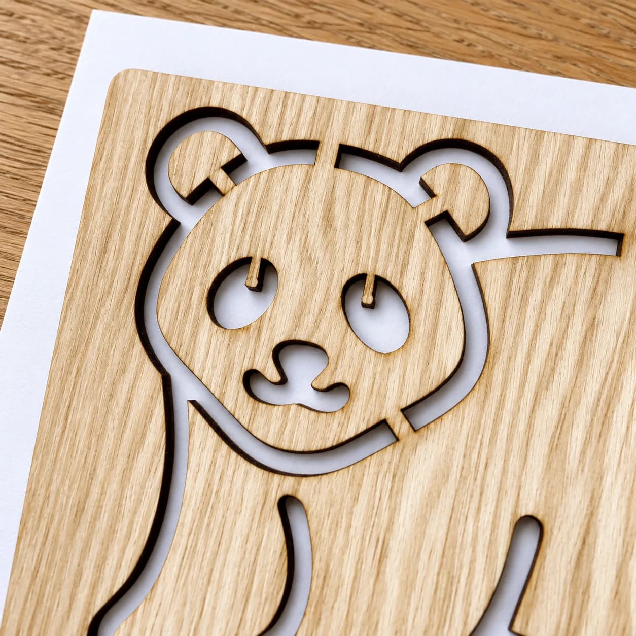 Szablon do rysowania Zwierzęta leśne – Panda wielka