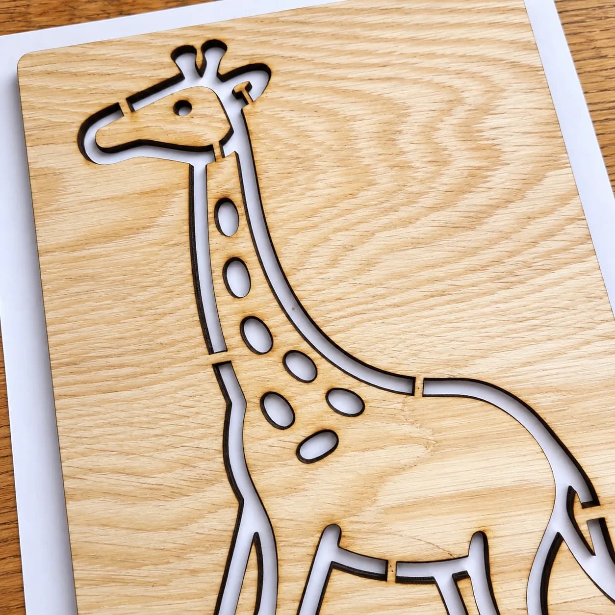 Șablon de desen Safari – Girafă, varianta 2