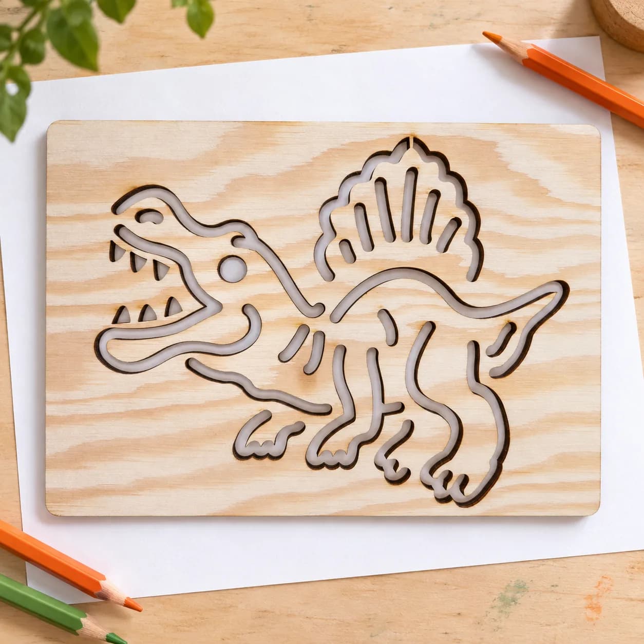 Šablona na kreslení Dinosauři – Spinosaurus