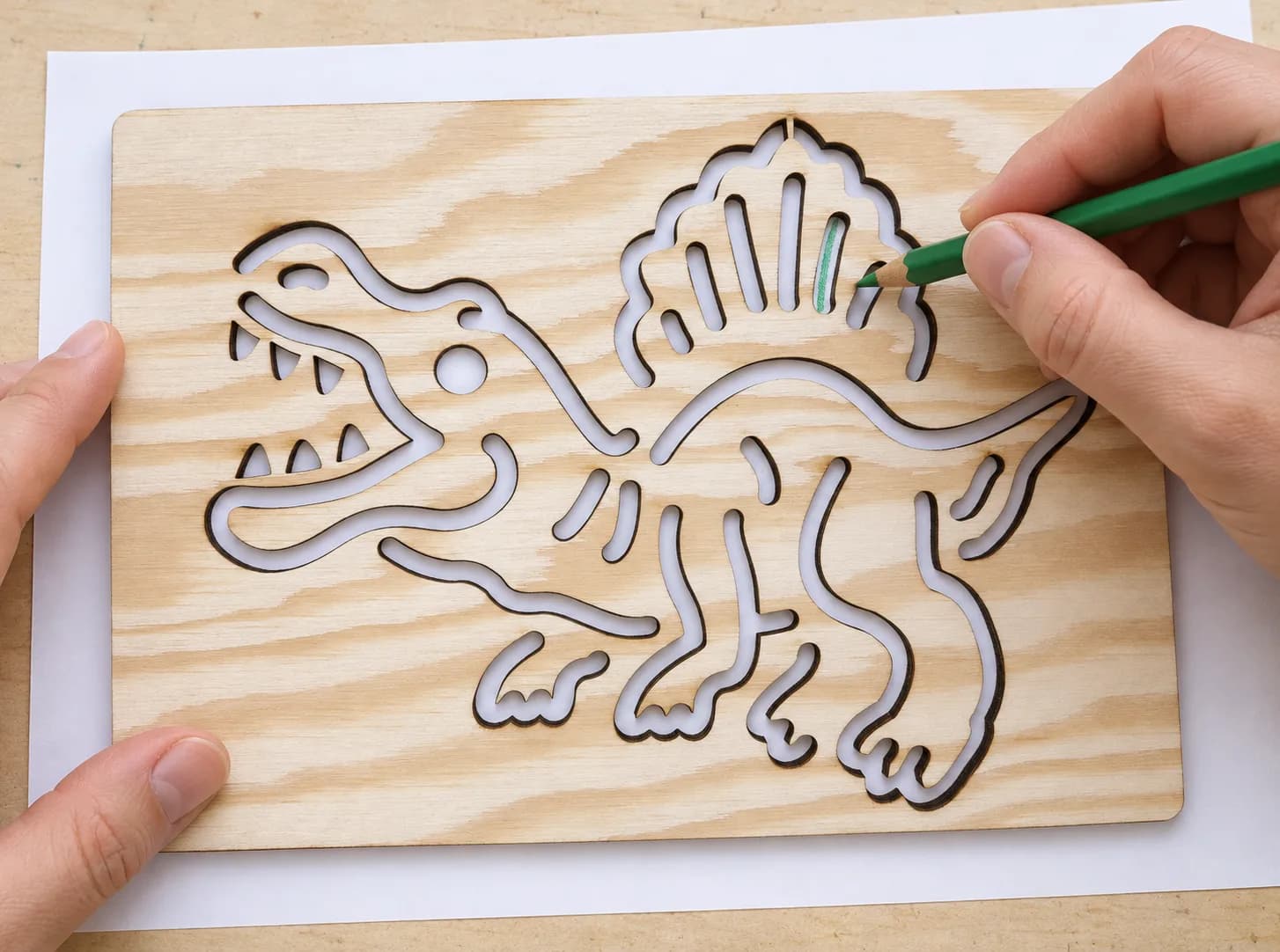 Šablona na kreslení Dinosauři – Spinosaurus