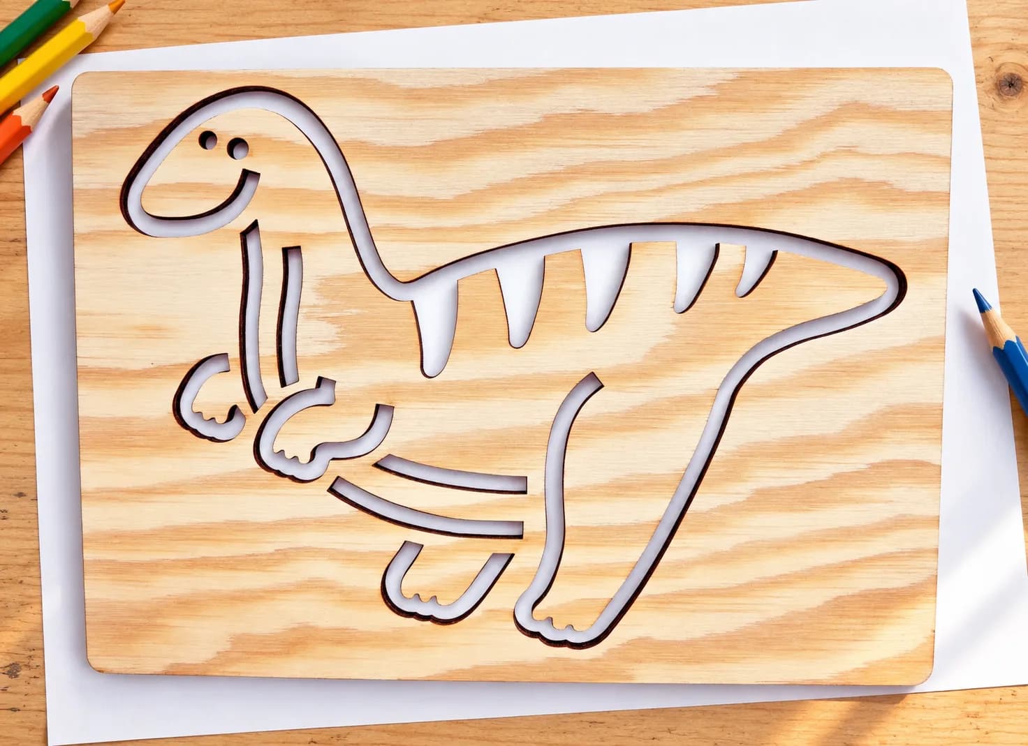 Zeichenschablone Dinosaurier – Eoraptor