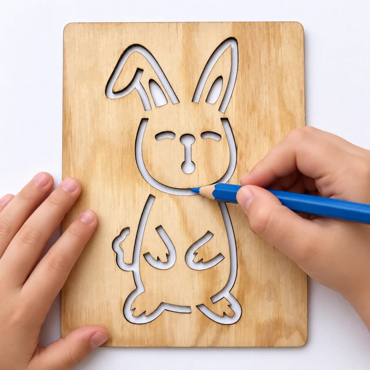 Zeichenschablone Bauernhof – Hase