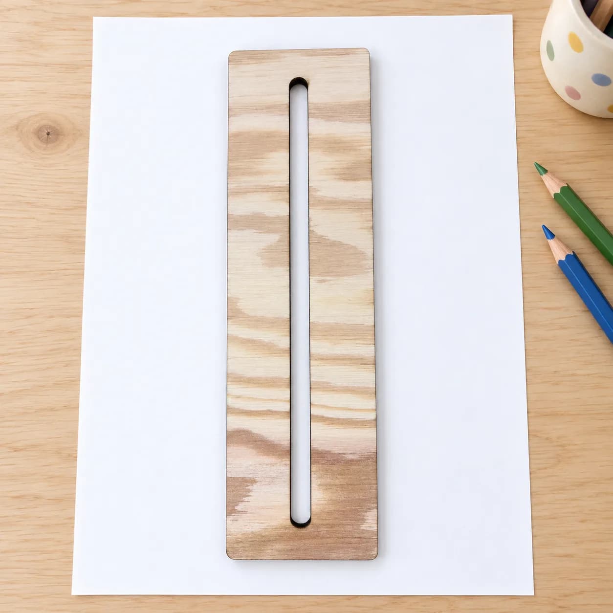 MIDI-Grafomotorik-Schablone – Gerade Linie (ca. 20 cm)