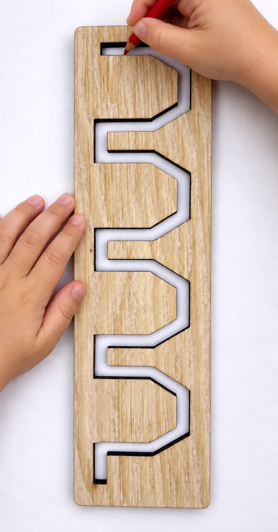 Pochoir graphomoteur MIDI (env. 20 cm) – Petits ponts