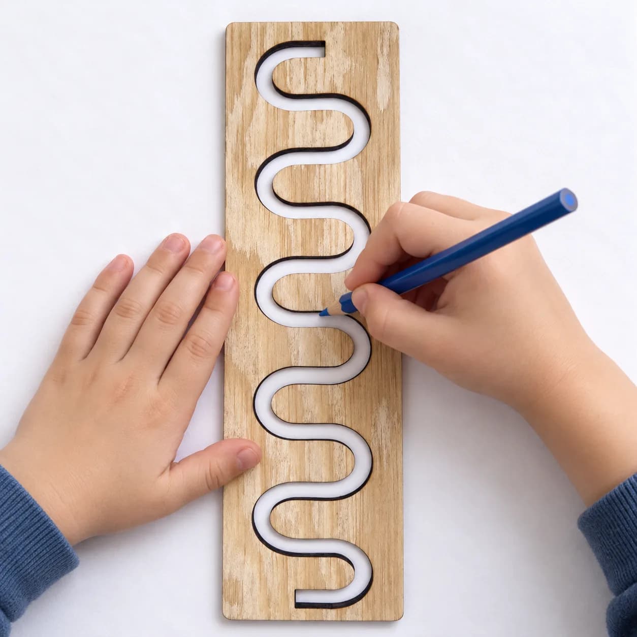 MIDI-Schwungübungsschablone (ca. 20 cm) – Schlangen