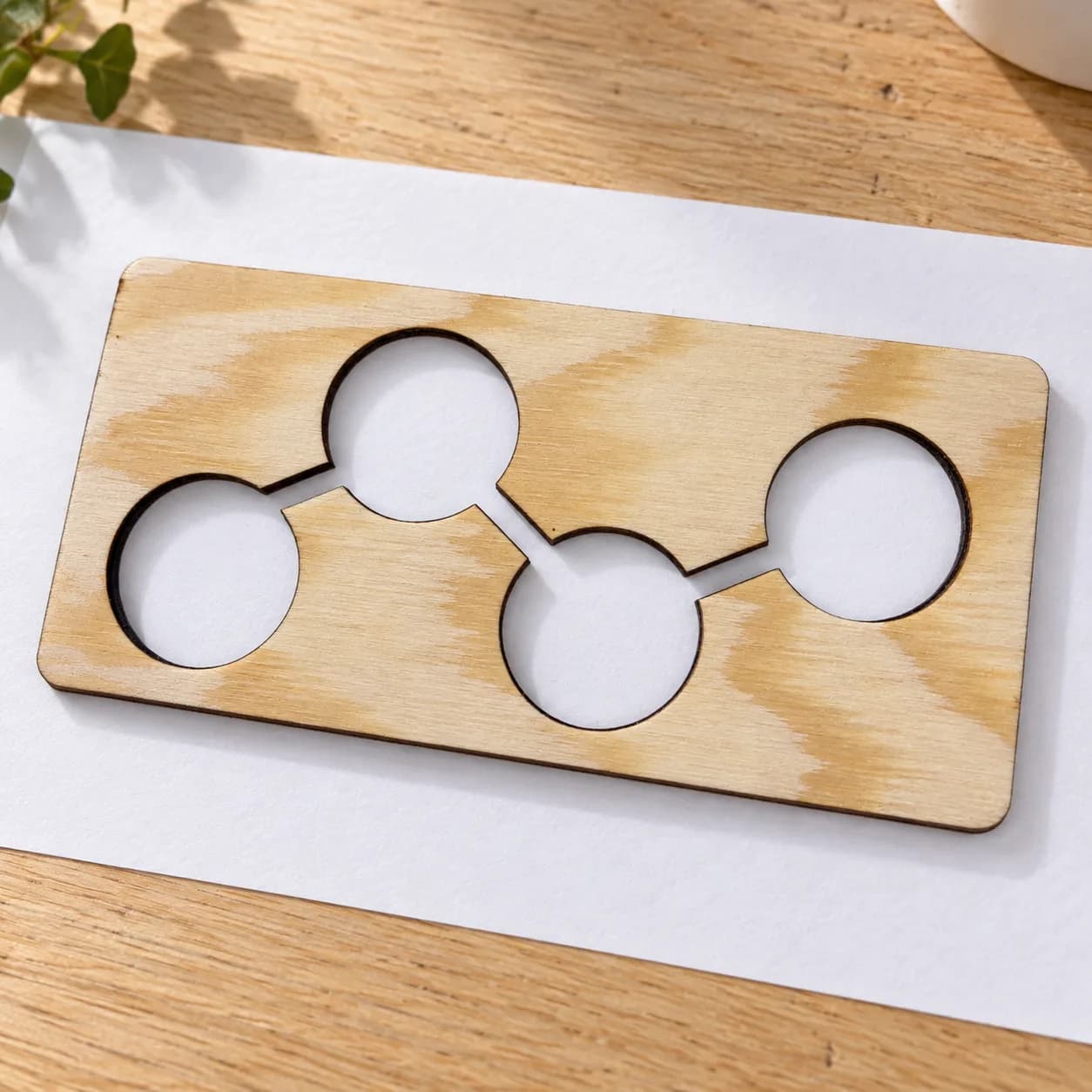 MINI grafomotoros sablon (kb. 15 cm) – Összekapcsolt körök
