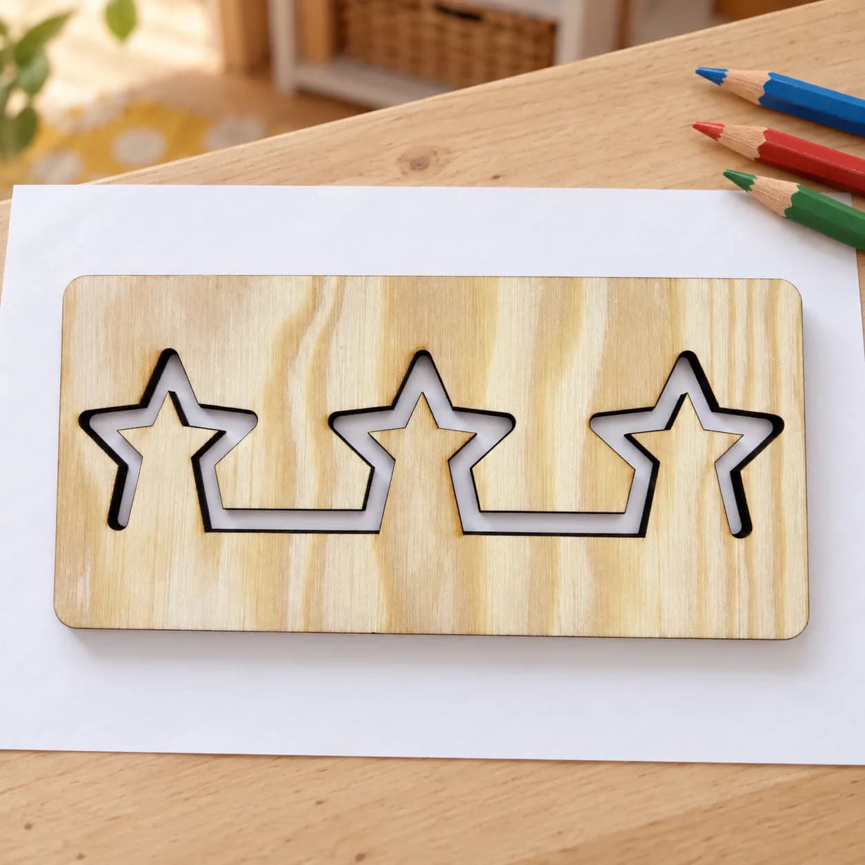 MINI grafomotoros sablon (kb. 15 cm) – Csillagok