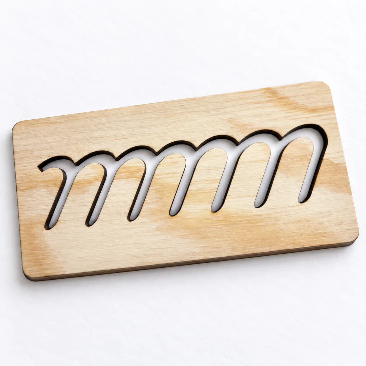 MINI grafomotorická šablona (cca 15 cm) – Ležaté smyčky