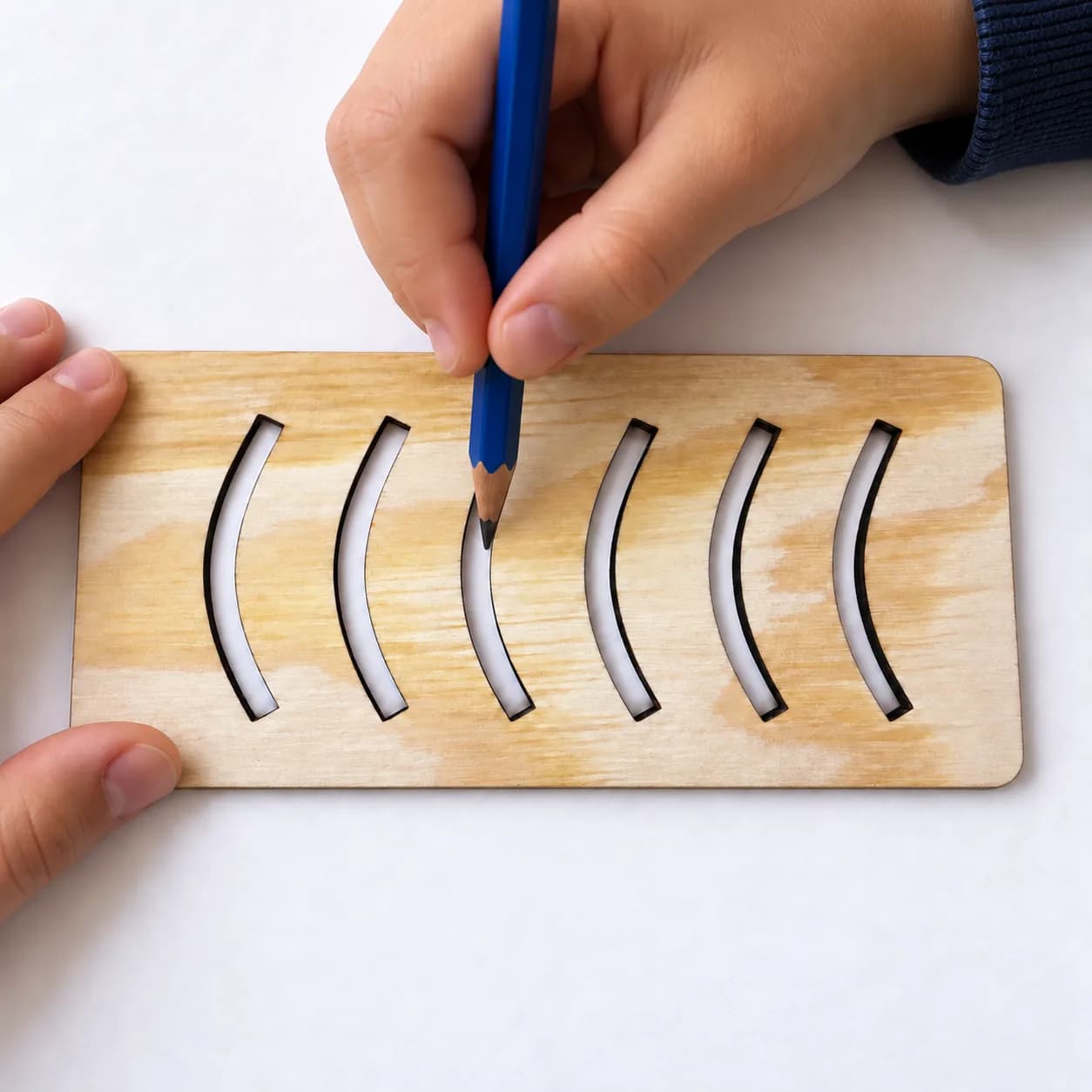 MINI grafomotorická šablóna (cca 15 cm) – Úsmevy