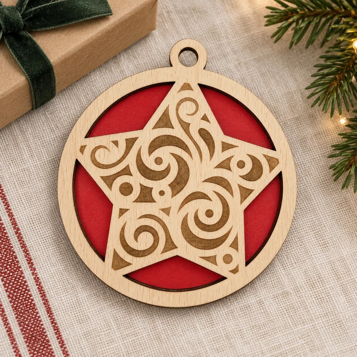 Holz-Christbaumschmuck – Motiv 8