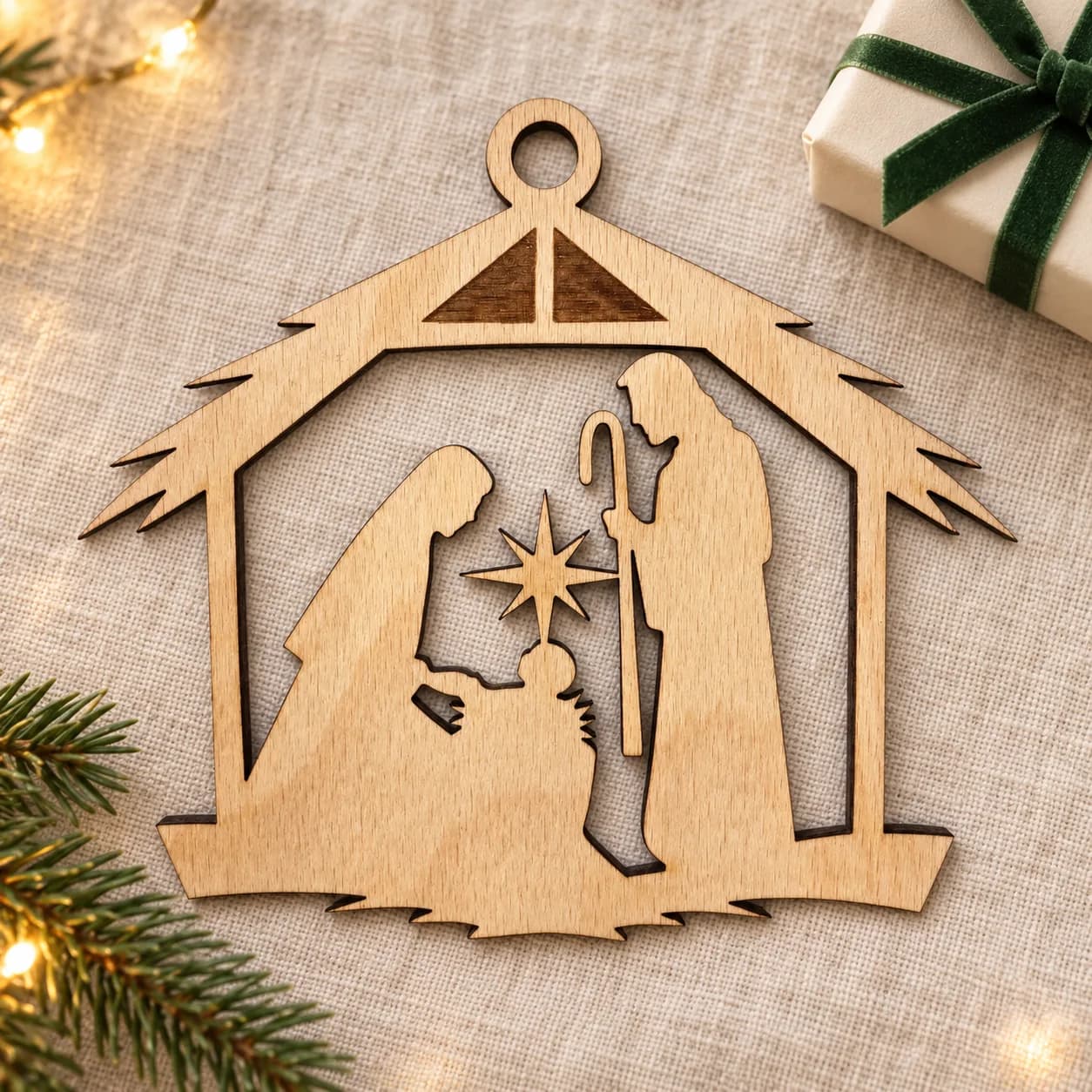 Décoration de Noël en bois – Nuit sainte 10