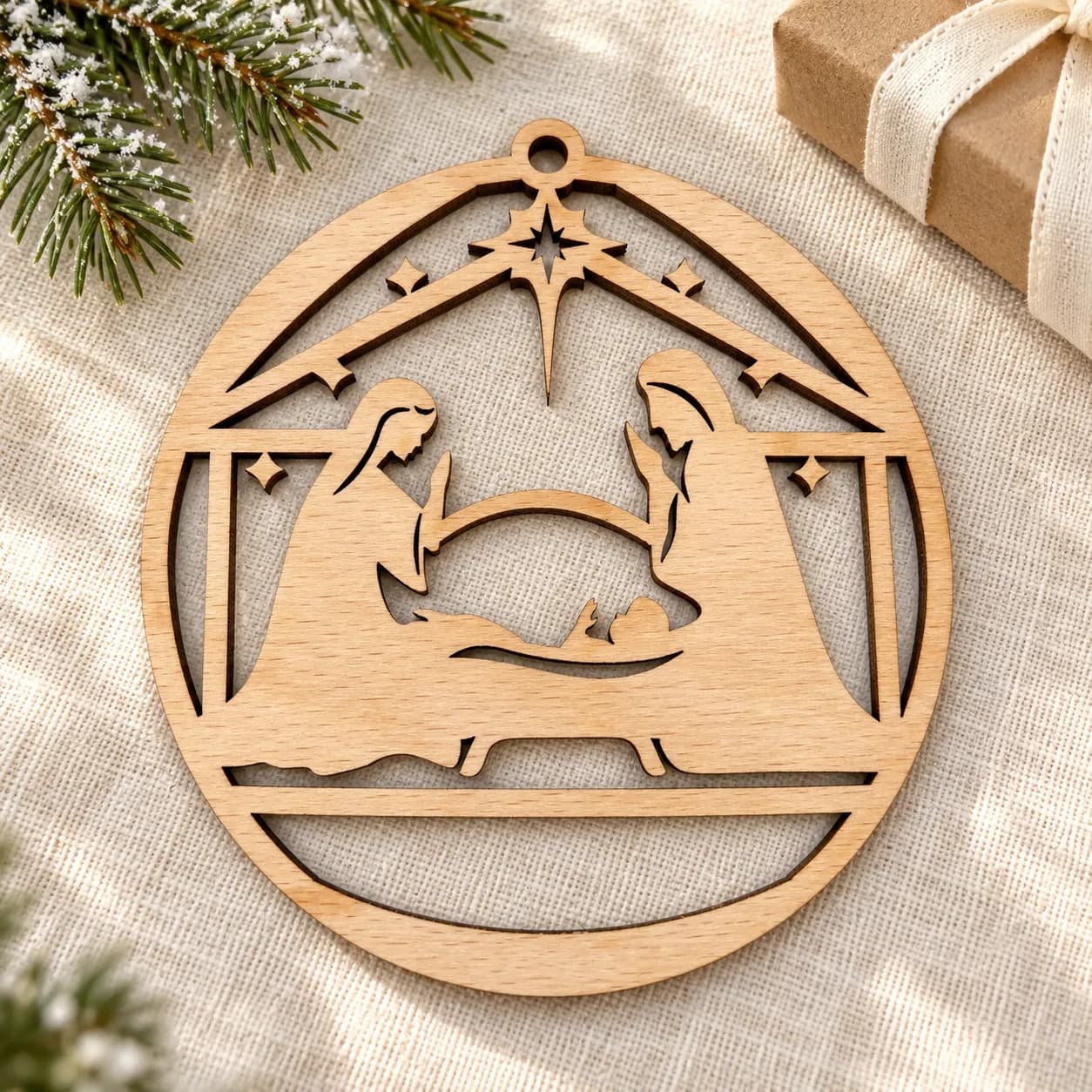 Décoration de Noël en bois – Sainte Nuit 14