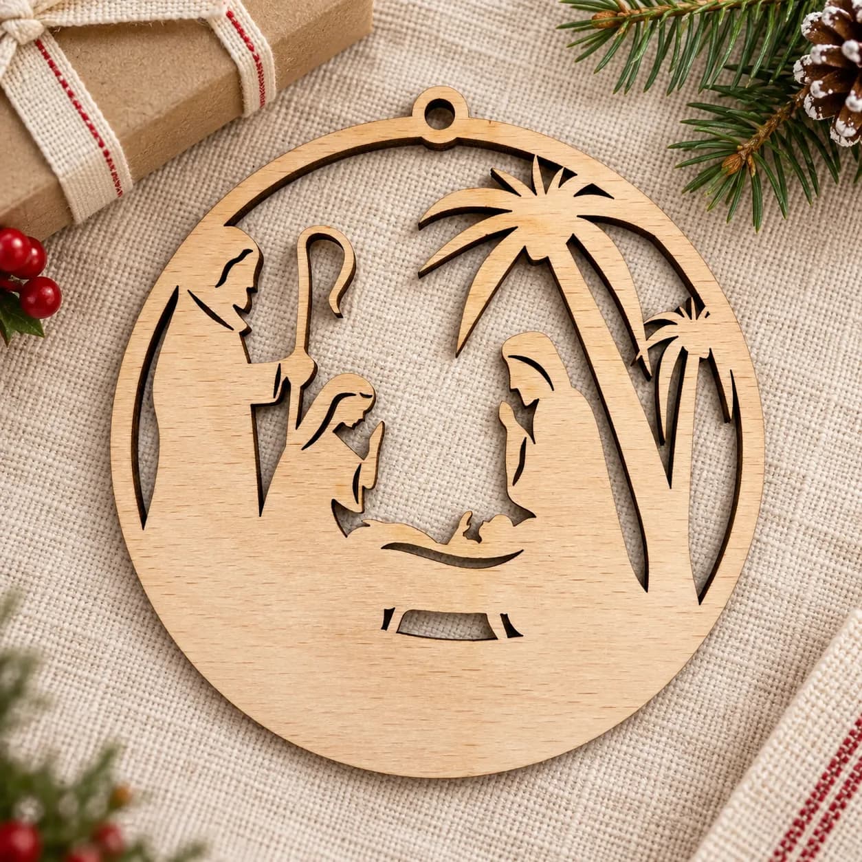 Décoration de Noël en bois – Sainte Nuit 17