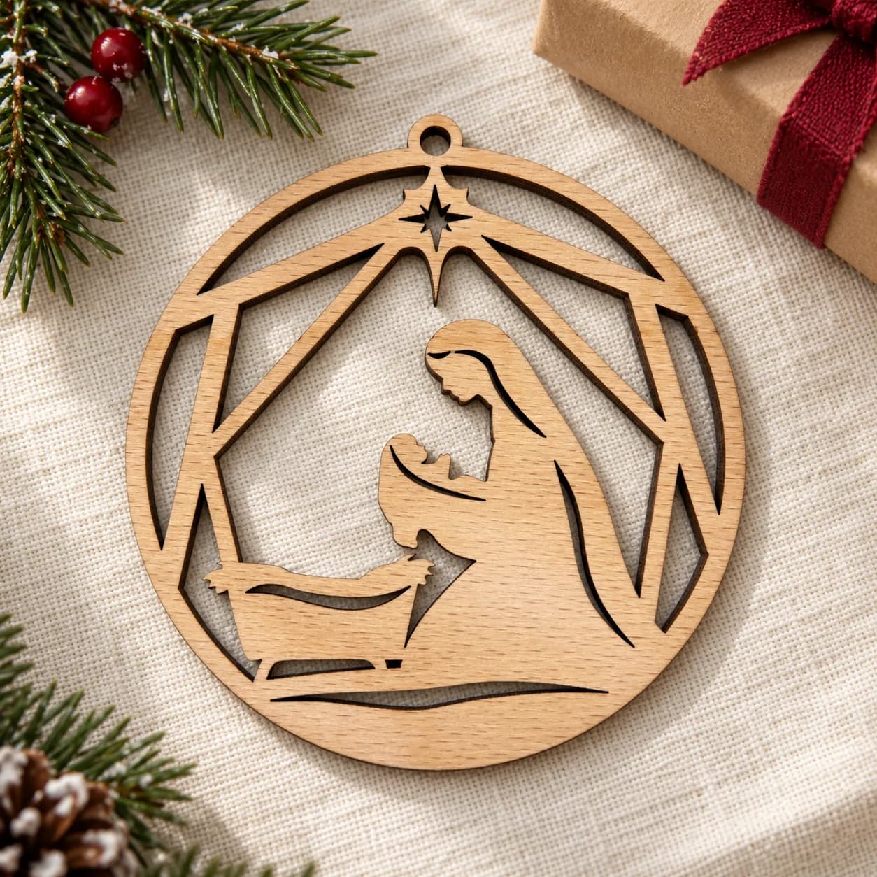 Décoration de Noël en bois – Nuit sainte 20