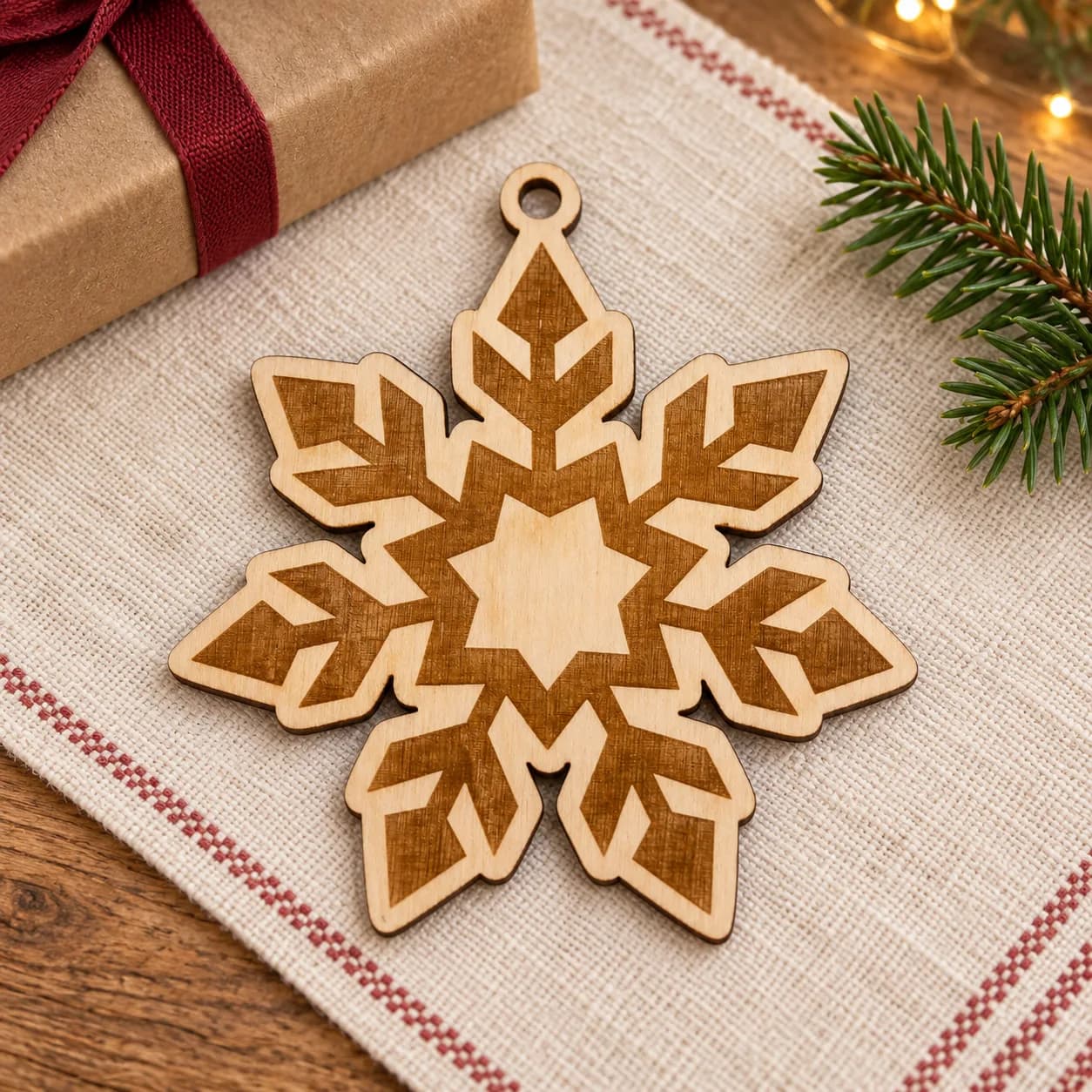 Holz-Weihnachtsanhänger – Weihnachtsmotiv 36