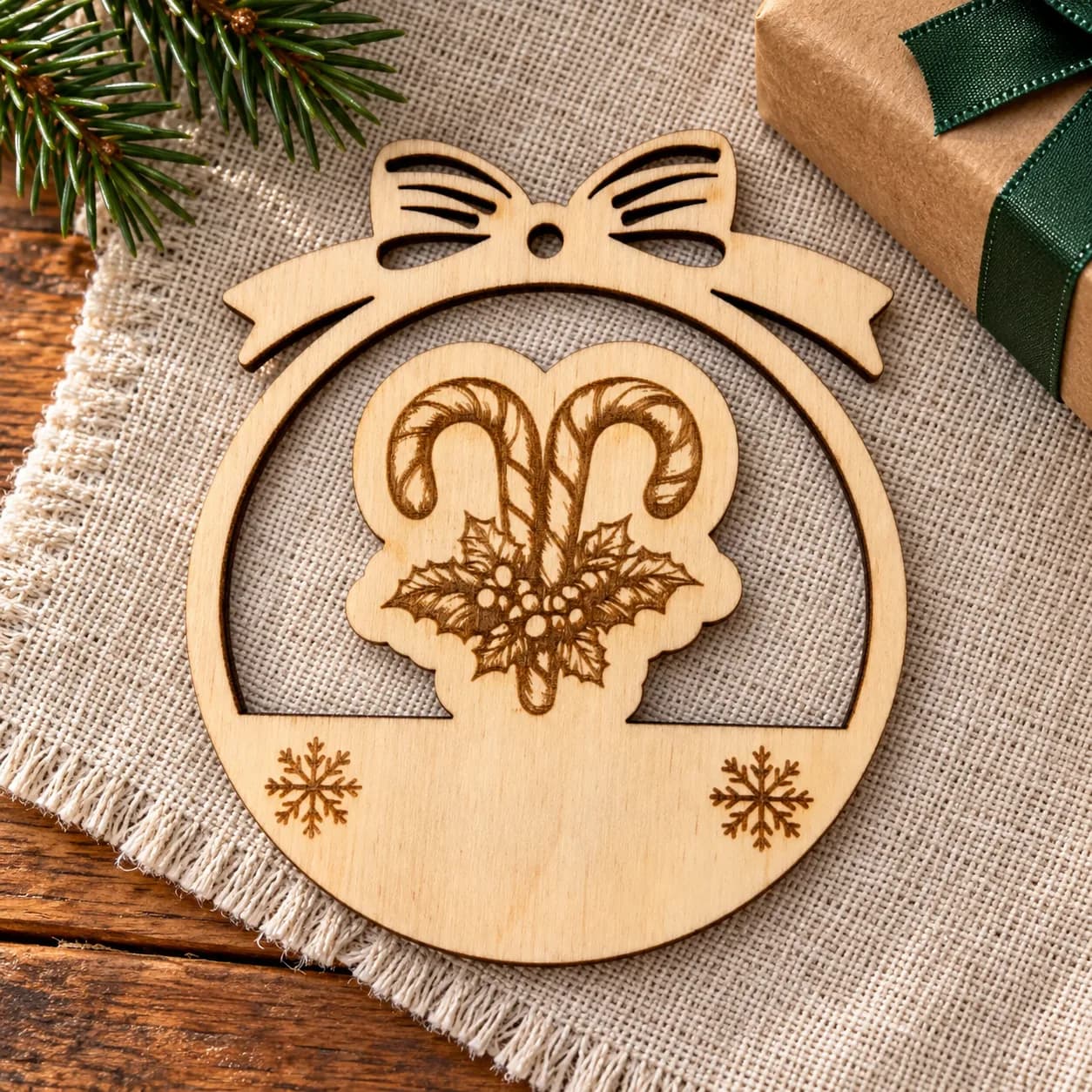Décoration de Noël en bois – Motif de Noël 38