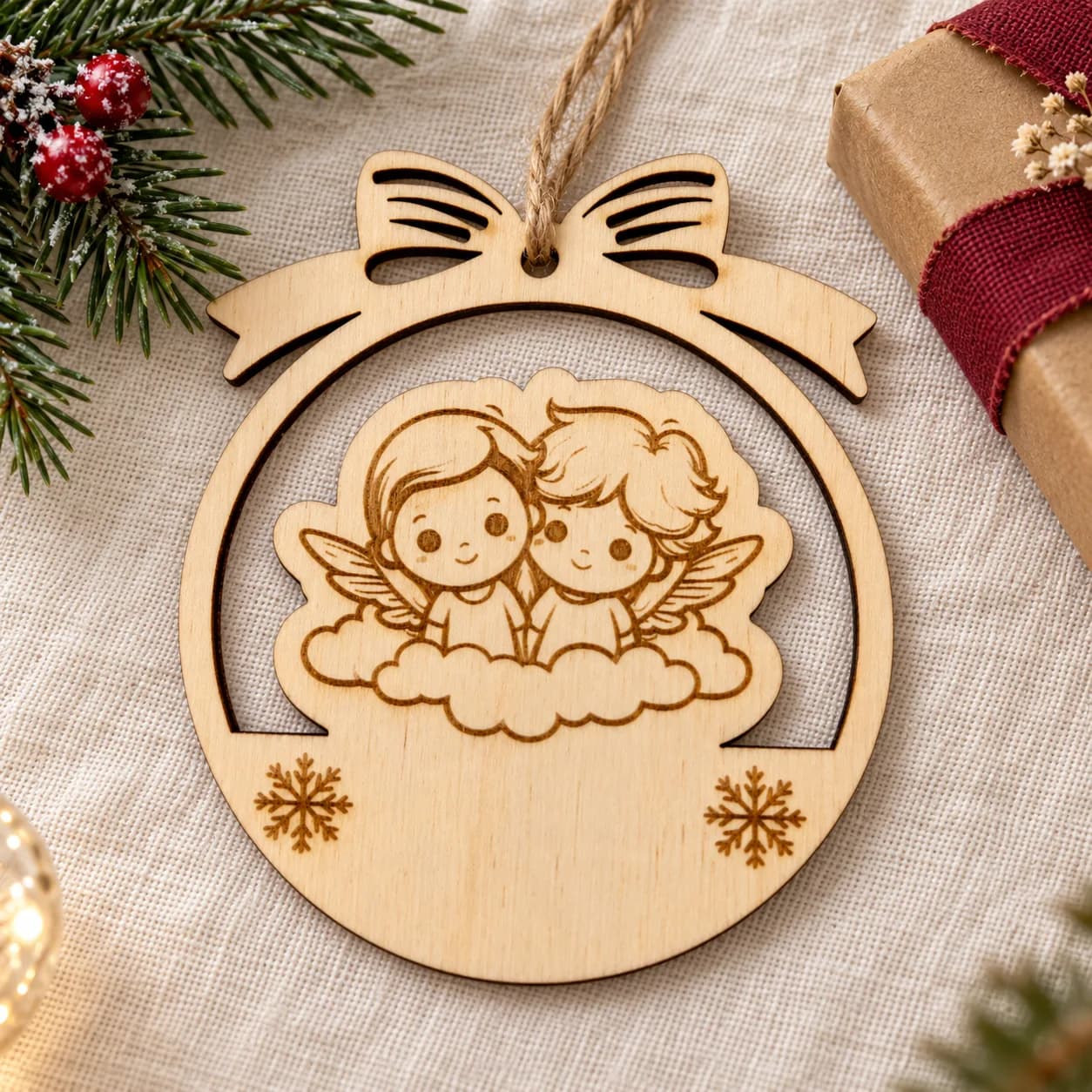 Décoration de Noël en bois – Motif de Noël 40