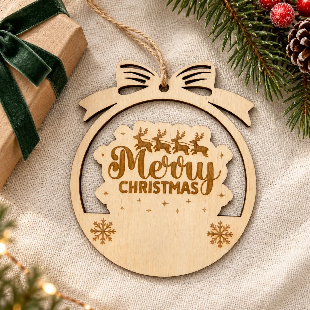 Décoration de Noël en bois – motif de Noël 42