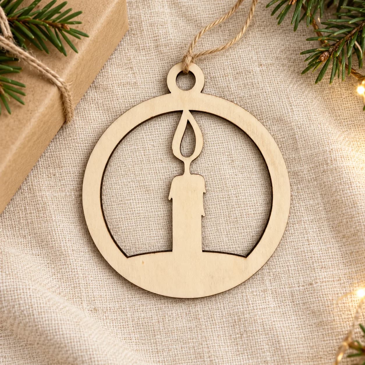 Holz-Christbaumschmuck – Weihnachtsmotiv 7