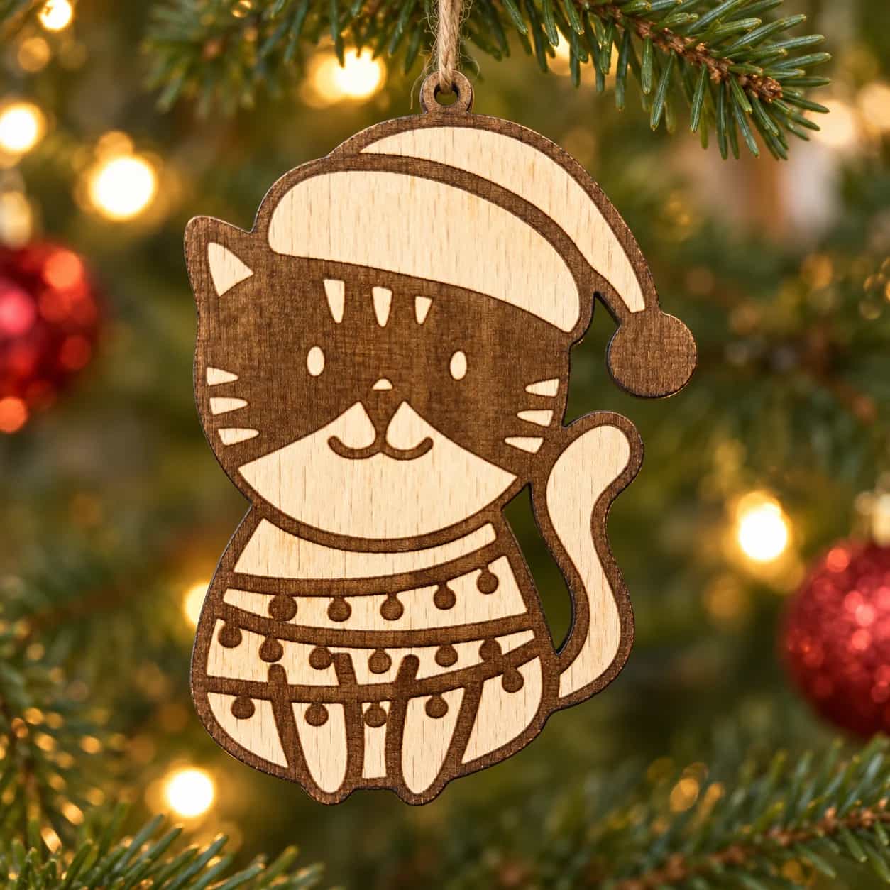 Holz-Christbaumschmuck Tierchen 1