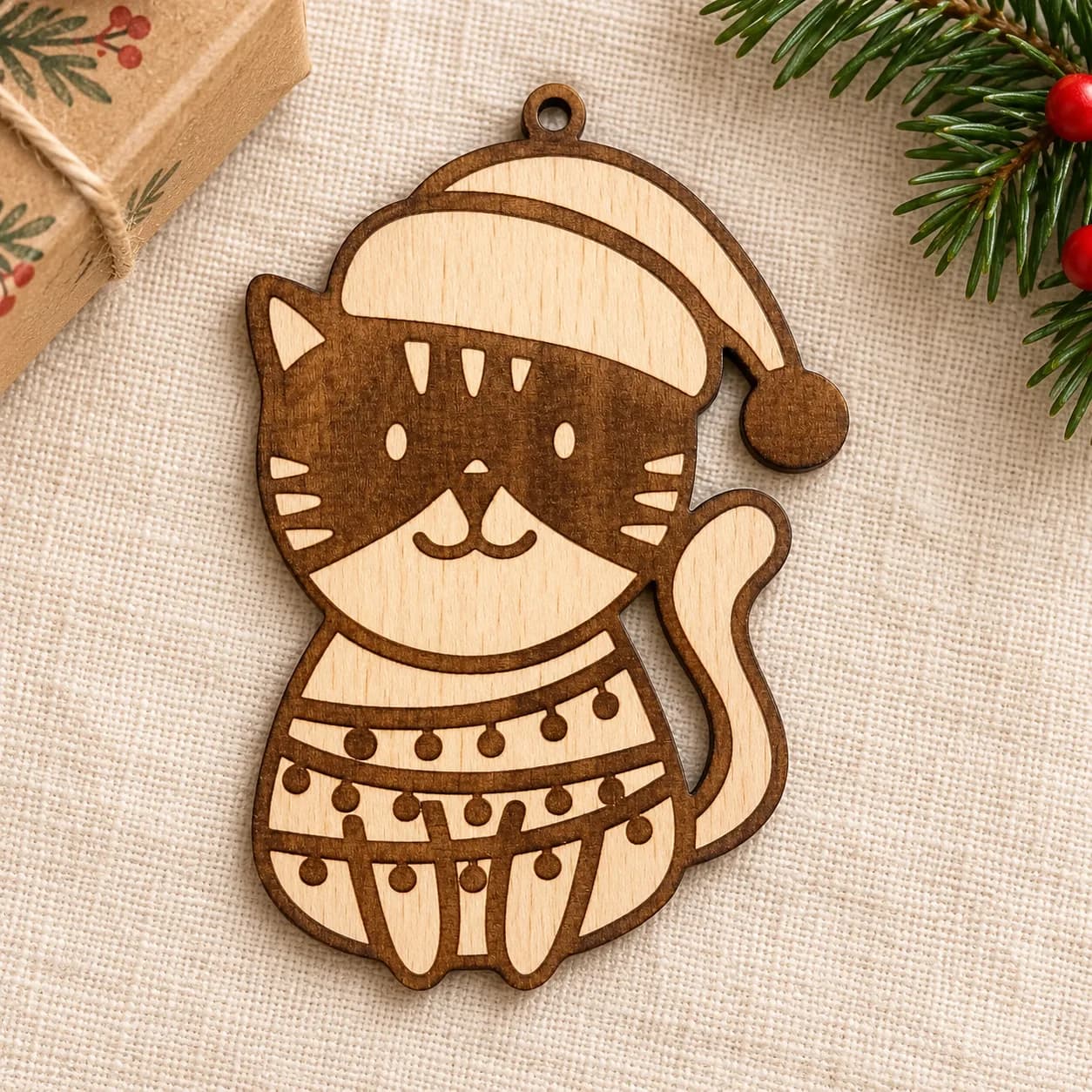 Holz-Christbaumschmuck Tierchen 1