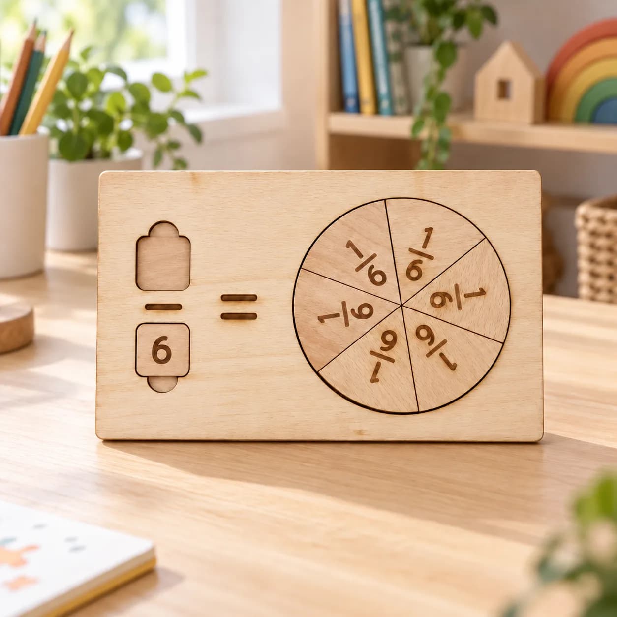 Zlomky – dřevěné puzzle