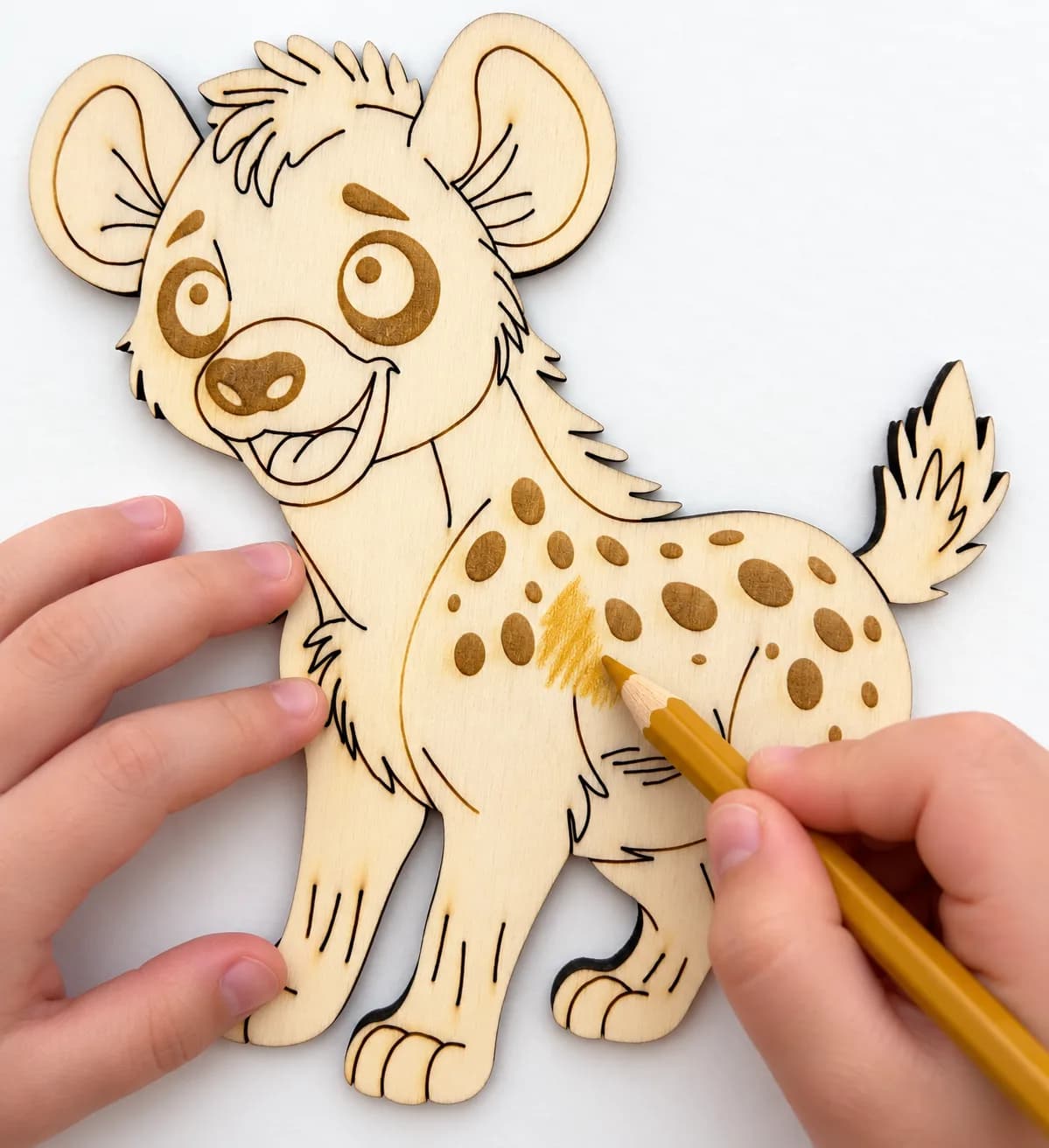 PaintMe – Drevená omaľovánka – Safari – Hyena škvrnitá