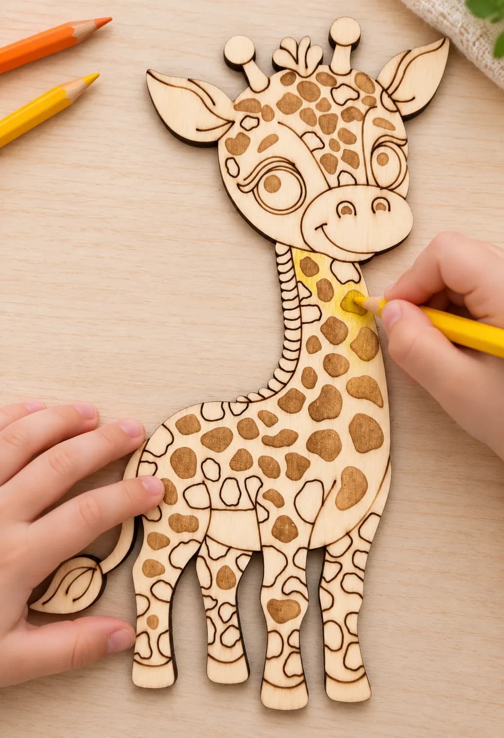 PaintMe – Drevená omaľovánka – Safari – Žirafa