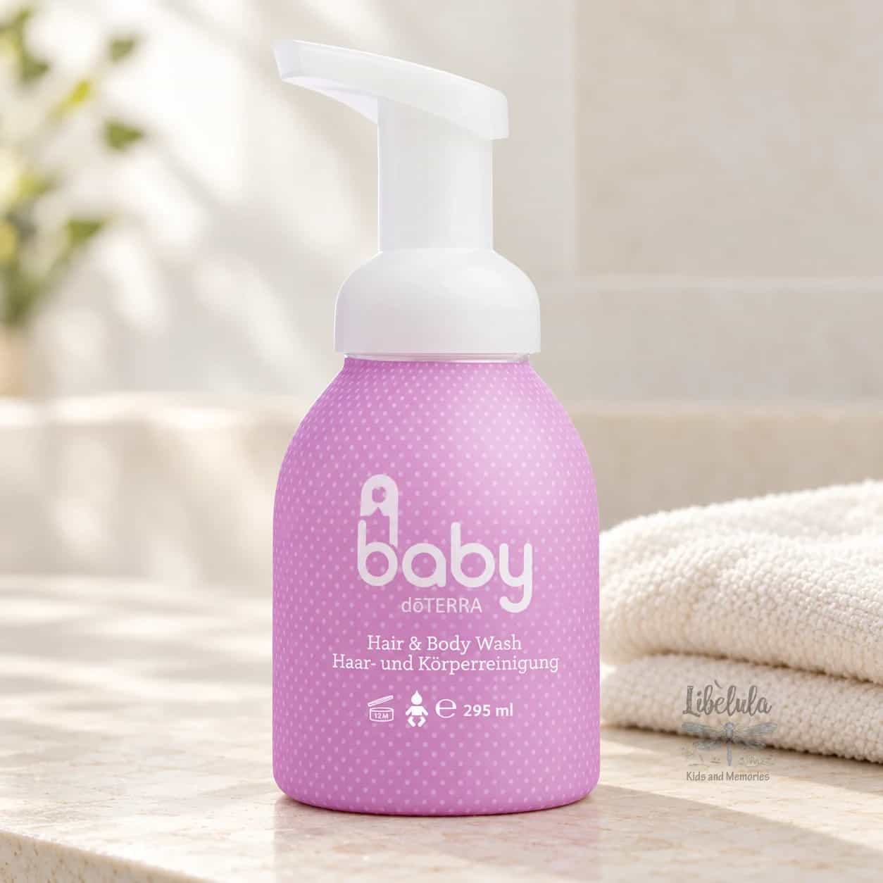 doTERRA Baby Detský sprchový gél na vlasy a telo 295 ml
