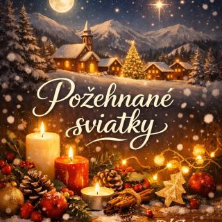 ✨ Požehnané sviatky ✨ Nech sú tieto sviatočné dni naplnené pokojom, radosťou a teplom domova. Ďakujeme, že ste súčasťou...